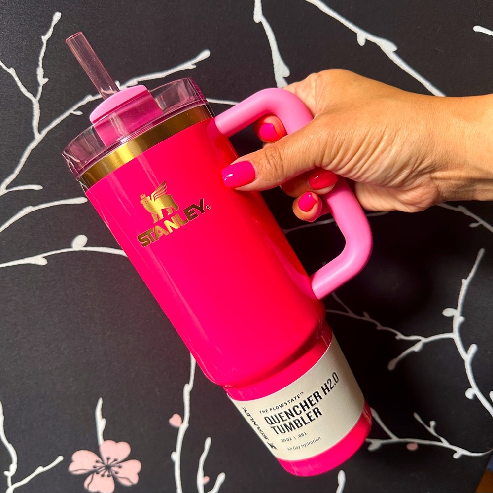 💕 Authentic Stanley Pink Parade QUENCHER H2.0 FLOWSTATE TUMBLER 30 OZ 💕